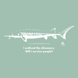 Dino in the Delaware - Fitted and Unisex T-Shirts