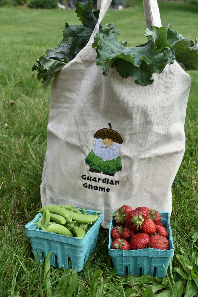 Guardian Gnome Embroidered Tote Bag