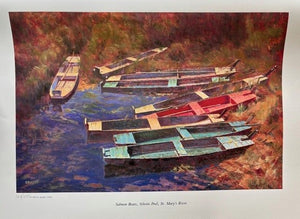 "Salmon Boats, St. Mary River" Print