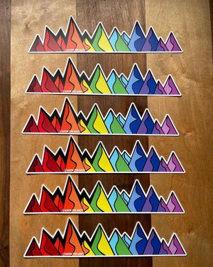 Rainbow Mountain Infinity Stickers