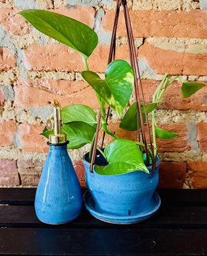 Oil/Salad Dressing Bottle and Hanging Planter from Stanfield Ceramics